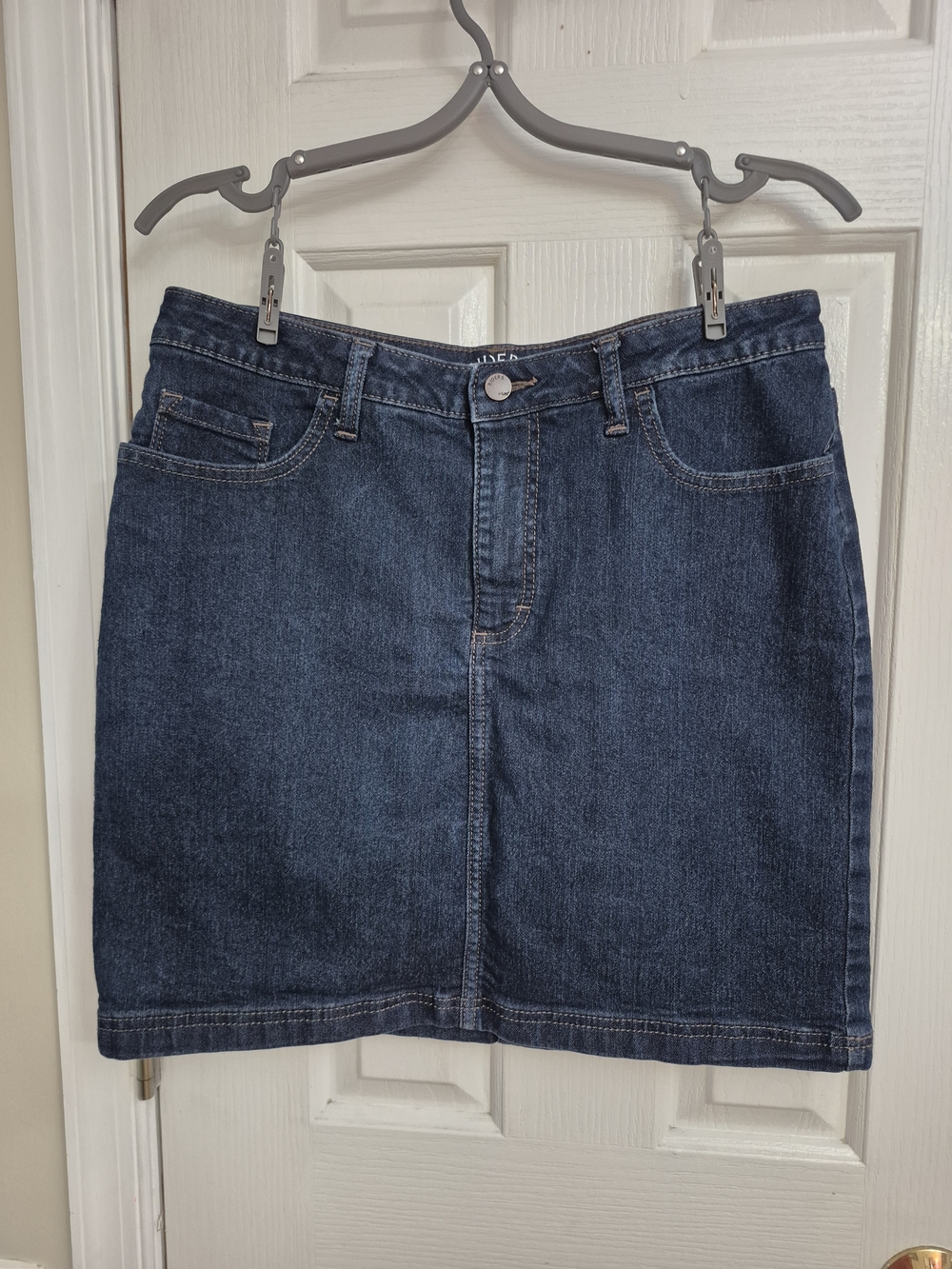 Riders by Lee Dark Indigo Denim Mini Skirt